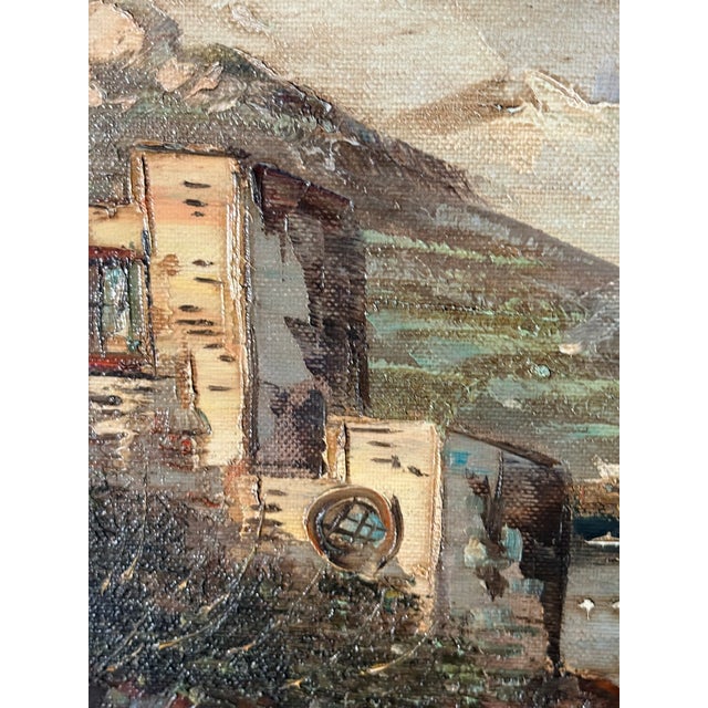 Framed Oil on Canvas Seascape Scene, Late 19th Century For Sale - Image 4 of 9