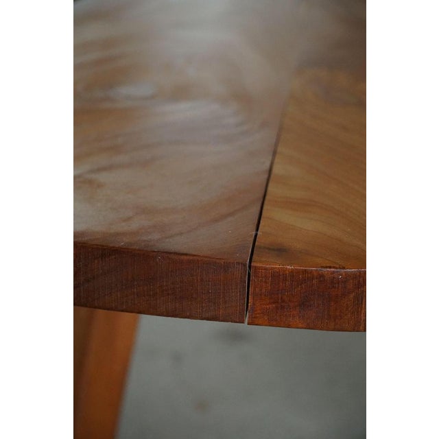 Modern Swedish Organic Shaped Sofa Table in Elm, 1968 For Sale - Image 12 of 18