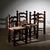 Woven Straw Dining Chairs in the style of Charles Dudouyt, France, 1940s, Set of 4 For Sale - Image 9 of 11