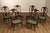 High Quality American Made Vintage Set of Six Shell-Carved Mahogany Dining Chairs with Custom Upholstered Seats, Includes...