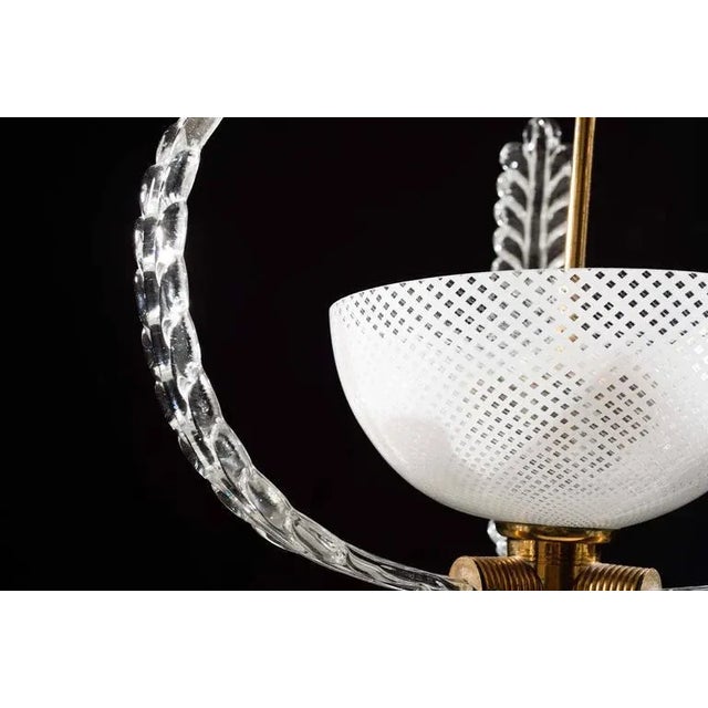 1950s Murano Reticello Chandelier by Ercole Barovier, 1950s For Sale - Image 5 of 7
