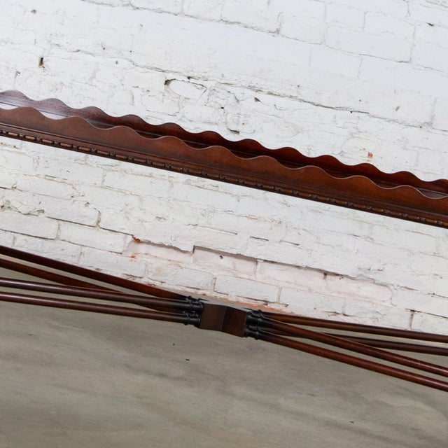 Late 20th Century Chinese Chippendale Style Coffee Table Mahogany Large Rectangular by Baker For Sale - Image 17 of 18