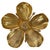 Vintage Brass Metal Flower Ashtray in the style of Gucci with Removable Petals, 1970s For Sale - Image 17 of 17