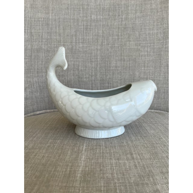 Dansk Vintage Dansk International Koi Fish Gravy Boat For Sale - Image 4 of 7