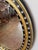 Irish Ebony and Gilt Oval Wall Mirror With Glass Studs (H 29 3/8 X W 23 5/8) For Sale - Image 4 of 9