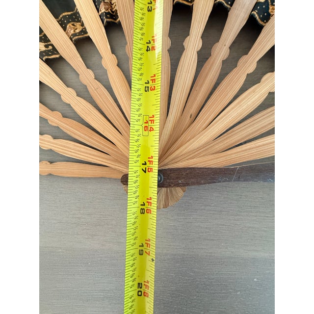 Large Batik Folding Fan For Sale - Image 10 of 13