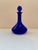 Thomas Webb & Sons Vintage Thomas Webb Cobalt Bristol Blue Glass Ship's Decanter With Stopper - Signed For Sale - Image 4 of 8