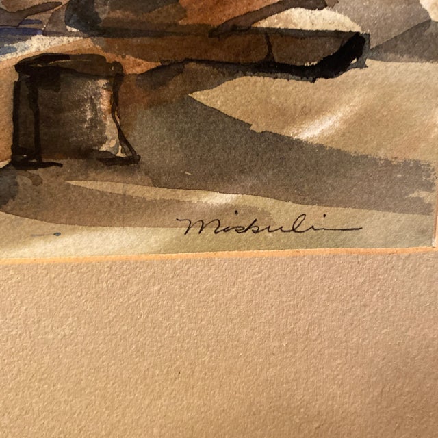 1970s Vintage Lake Tahoe Watercolor by Northern California Artist Jan Miskulin For Sale - Image 5 of 13