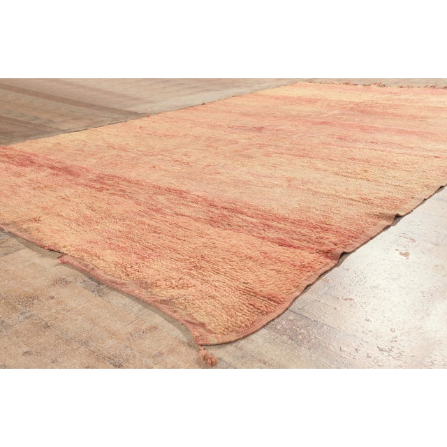 Pink Vintage Beni Mrirt Moroccan Rug, 06'00 X 11'03 For Sale - Image 8 of 10