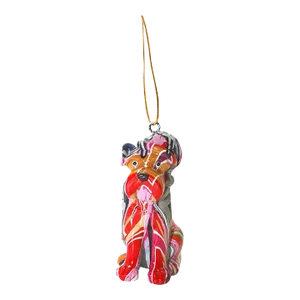 Interior Illusions Plus Miniature Schnauzer Holiday Dog Ornament