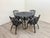 French Vintage Cast Aluminum Patio Set For Sale - Image 3 of 12