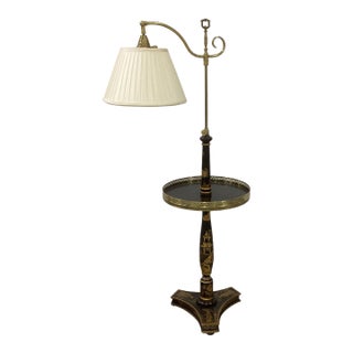Late 20th Century Frederick Cooper Chinoisserie Floor Lamp With Integrated Table For Sale