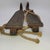 Brown Antique Wooden Ice Skates Primitive Rustic Winter Holiday Decor Jute Rope Pair For Sale - Image 8 of 11