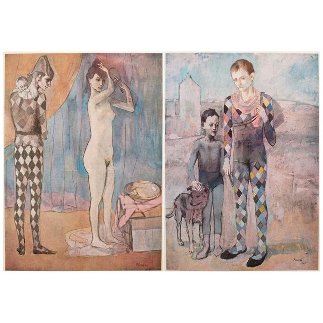 1950s After Picasso, First Edition Period Full-Color Prints of Blue Harlequin - A Pair For Sale - Image 11 of 13