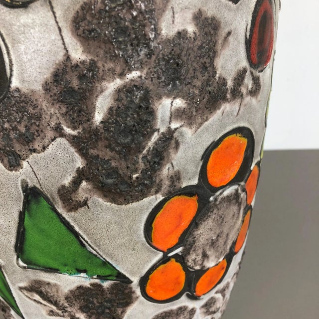 Ceramic Large Model 420-54 Fat Lava Vase by Scheurich, 1970s For Sale - Image 7 of 18