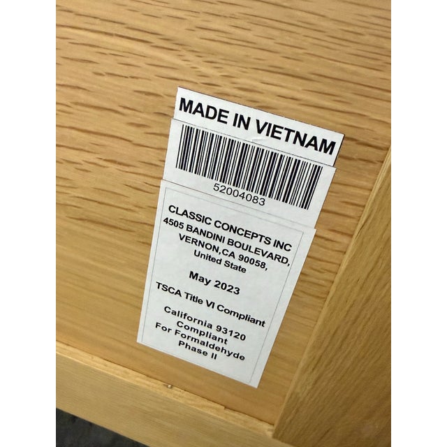 2020s Classic Concepts Orlando Oak Wood Credenza For Sale - Image 5 of 12