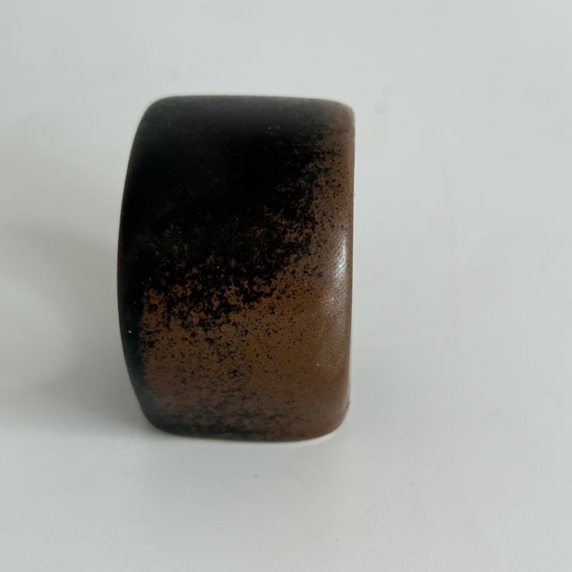 Postmodern Ruska Napkin Ring by Ulla Procope for Arabia Finland, 1960s, Set of 6 For Sale - Image 3 of 7