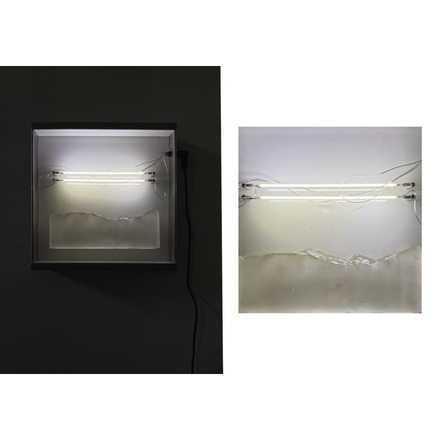 Contemporary Slice of Landscape with a Double Horizon Light by Joachim Ramin for Early Light For Sale - Image 3 of 5