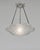 Degué A very large and rare nickel-plated bronze or solid brass French art deco pendant light made around 1930. It holds a...