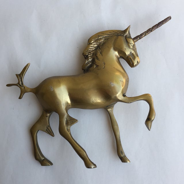 MidCentury Brass Unicorn Chairish