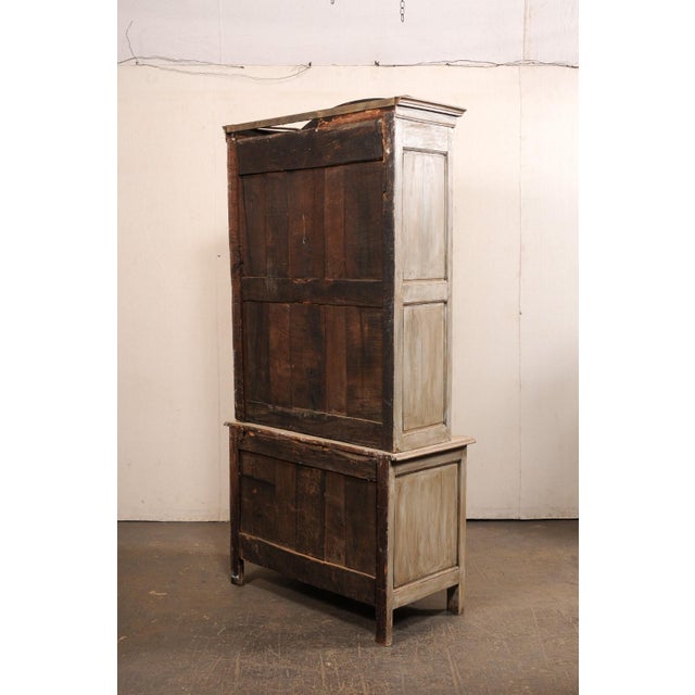 Taupe 18th Century French Buffet À Deux-Corps For Sale - Image 8 of 11