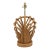 Vintage Coastal Bamboo Rattan Large Scale Table Lamp For Sale
