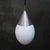 1950s Round Drip Shape Opaline Glass Pendant attributed to Giso, Holland, 1950s For Sale - Image 5 of 6