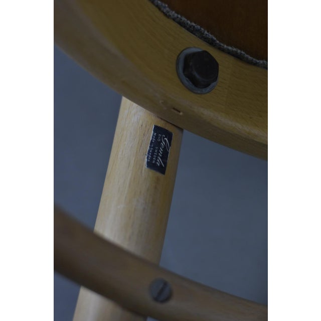 Midcentury Modern Dining Bentwood Chairs from Gemla Möbler, 1970s, Set of 4 For Sale - Image 12 of 17