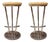 Vintage Chrome Bar Stools, 1980, Set of 2 For Sale