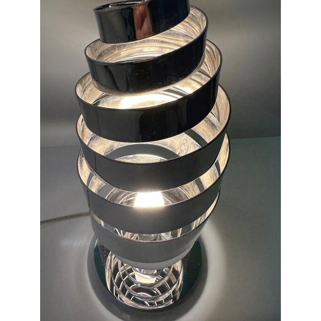 1970s Vintage Space Age Chrome Table Lamp, 1970s For Sale - Image 5 of 6