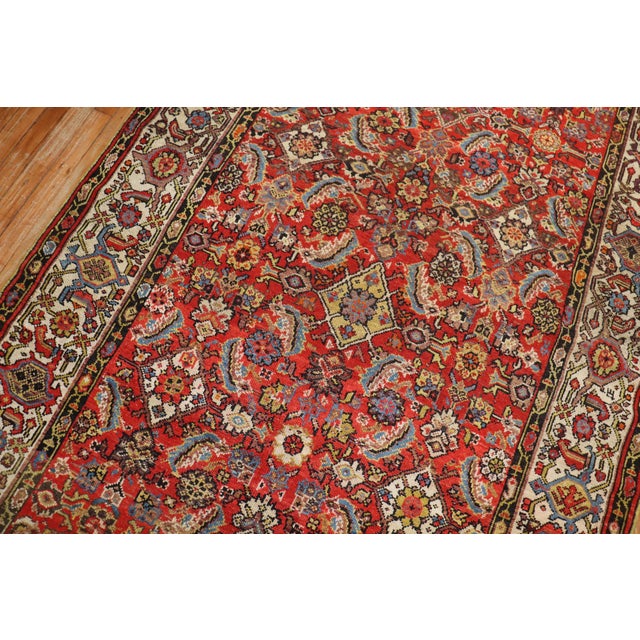Early 20th Century Early 20th Century Traditional Persian Malayer Rug with Red Herati Design Field - 4'11" x 8'11" For Sale - Image 5 of 6