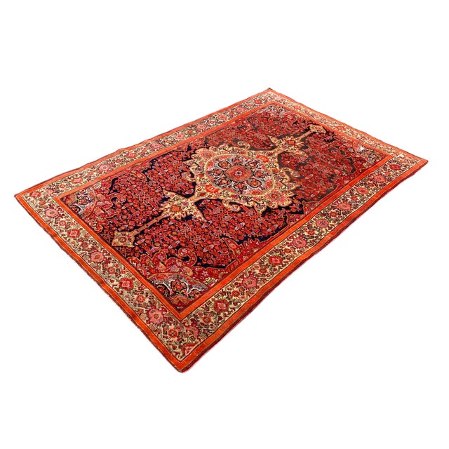 Antique Malayer Rug in Wool, 1890s For Sale - Image 4 of 18