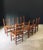 1950s Low Rustic Ladder Back Dining Chairs in Oak and Rush, Belgium, 1950s, Set of 6 For Sale - Image 5 of 18