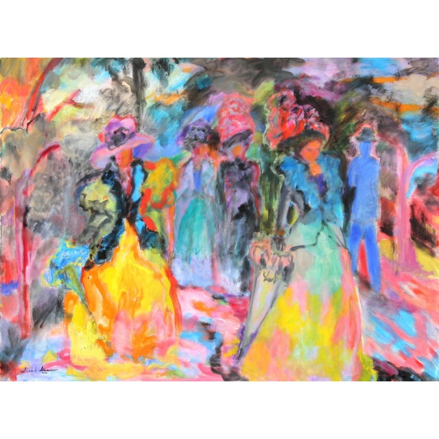 Walking in the Park Isabel Gamerov Year: 2004 Size: 36 in. x 48 in. Oil on Canvas