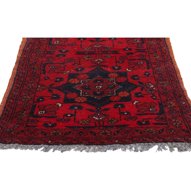 Vintage Persian Turkoman Rug, 01'08 X 03'04 For Sale - Image 4 of 10