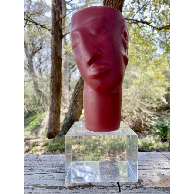 Contemporary Postmodern Face Vase by Donna Polseno For Sale - Image 3 of 11