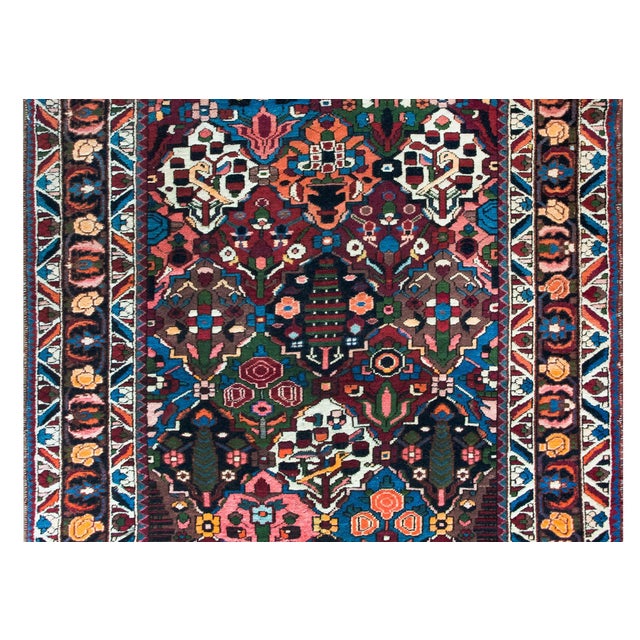 Early 20th Century Persian Bakhtiari Rug For Sale - Image 12 of 14