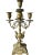 Brass 1940s Brass Candelabra Pair With Five Arm Design in Rococo Style For Sale - Image 8 of 12