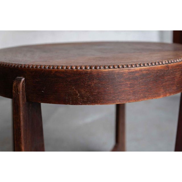 1920s Amsterdamse School Side Table, 1920s For Sale - Image 5 of 14
