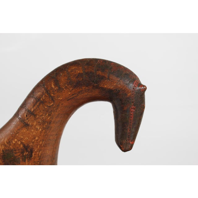 Antique Danish Wooden Mangle Board with Horse, 1750-1800 For Sale - Image 10 of 18