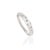 VR Jewels 8 Flush Set Scattered Diamond Celestial Band Ring Size 8 in 14k White Gold For Sale - Image 4 of 17