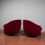 Red Set of Velvet Armchairs in the style of Gio Ponti, 1940s For Sale - Image 8 of 18