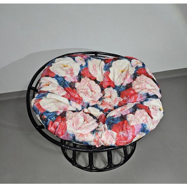 Papasan Rattan Lounge Chair, 1970s For Sale - Image 5 of 18