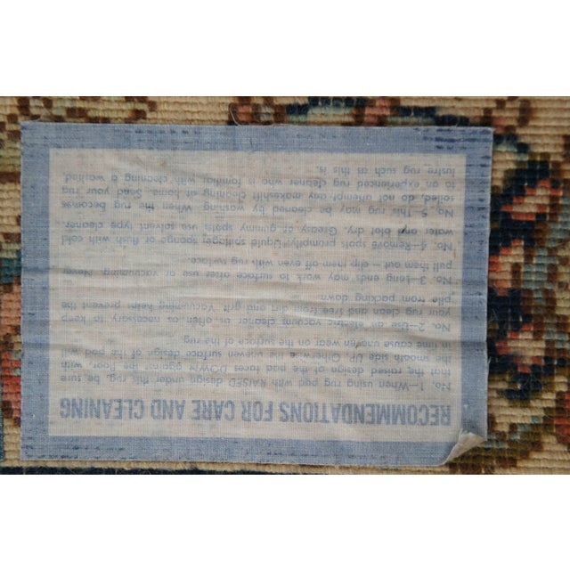 Karastan 100% Wool Floral Palmette Animal 738 Area Rug Runner Mat 2.5' X 12' For Sale - Image 17 of 17