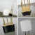 1960s Mid-Century Modern Table Lamp Brass Looped Tube Black Base White Drum Shade For Sale - Image 11 of 13
