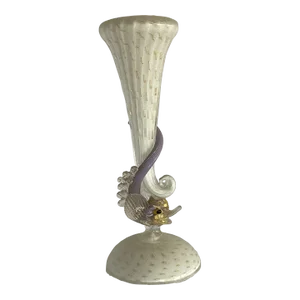 Mid-Century Venetian Murano Glass Dolphin Vase by Salviati