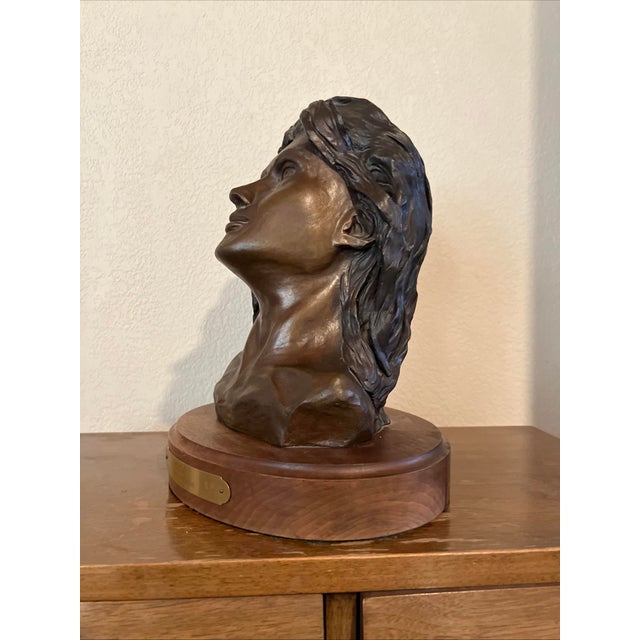1980s 1980s Signed Bronze Bust by American Sculptor Edward. J. O’Connell – “Susan” – Limited Edition 1 of 25 For Sale - Image 5 of 5