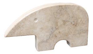 Vintage Italian Travertine Aardvark Table Sculpture from Fratelli Mannelli, 1970s