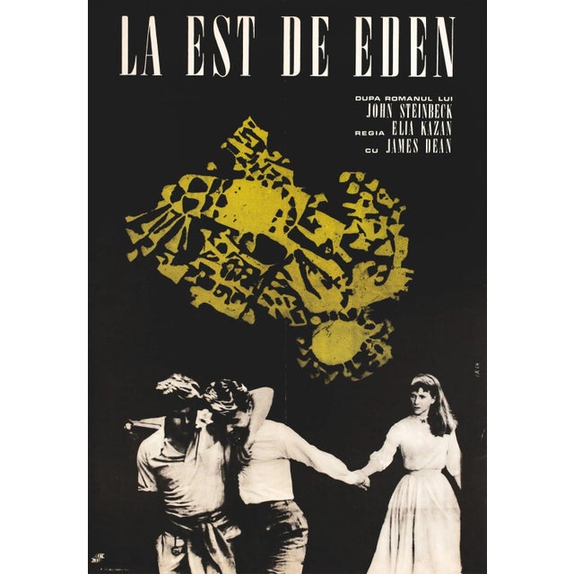 A dark and moody photomontage teases the love triangle at the centre of the drama on this rare poster for the first...