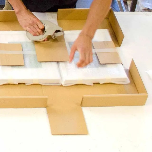 "Kaleidoscope in Blue" Contemporary Abstract Reproduction Print After Alejandro Franseschini, Framed For Sale - Image 6 of 8